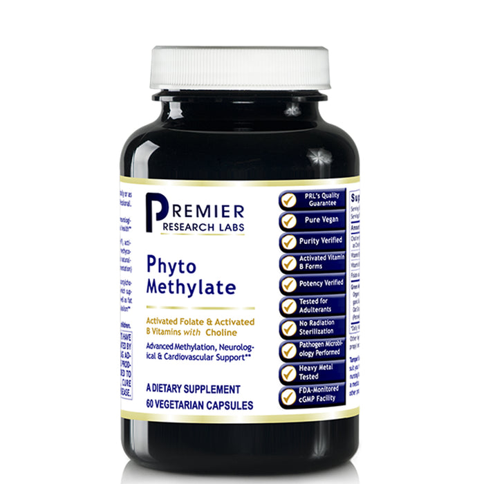 Phyto Methylate (60 Caps)  Dietary Supplement  Activated Folate and  Activated B Vitamins with Choline