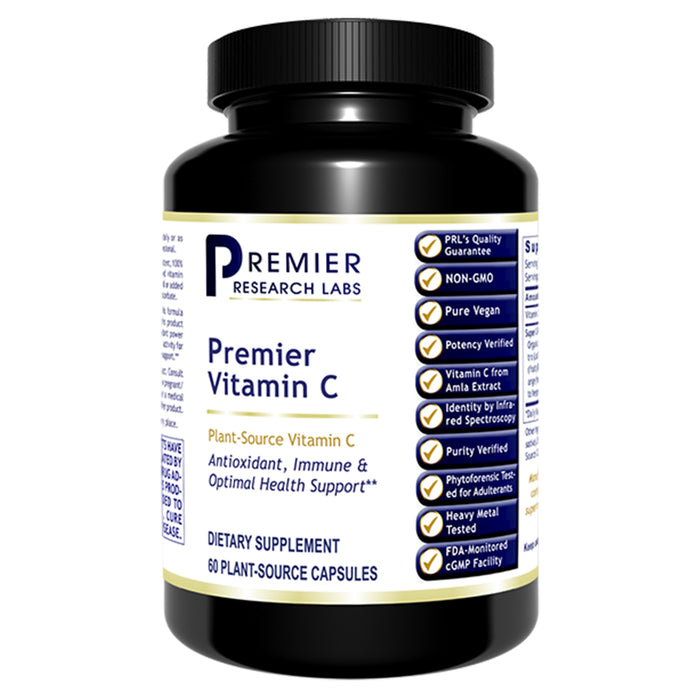 Vitamin C, Premier Dietary Supplement Plant-Source Vitamin C Premier Antioxidant, Immune and Optimal Health Support