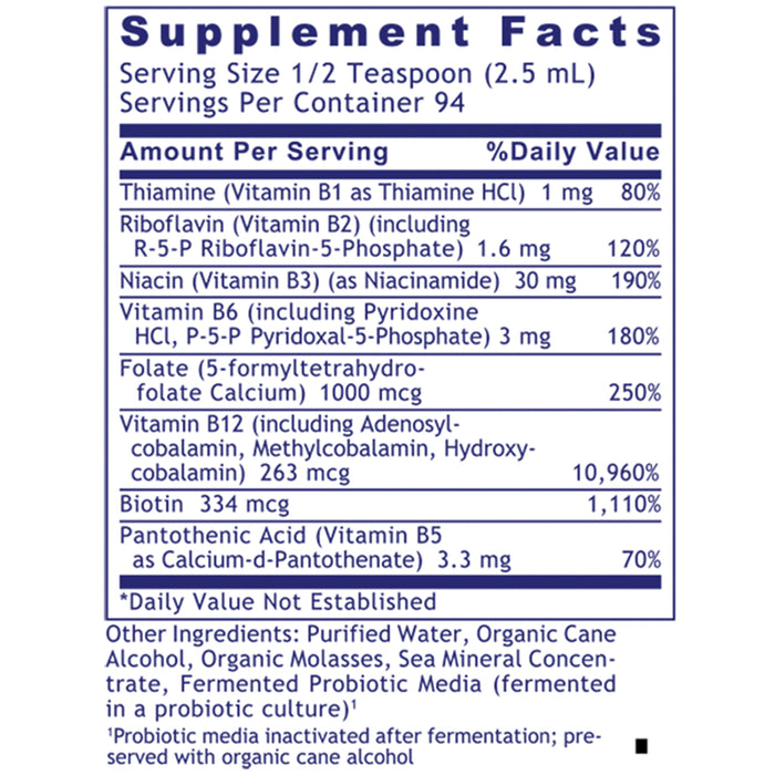 Max B-ND™  Dietary Supplement Probiotic-Fermented Vitamin B Complex Formula Dynamic Liver, Brain, Energy and Mood Support