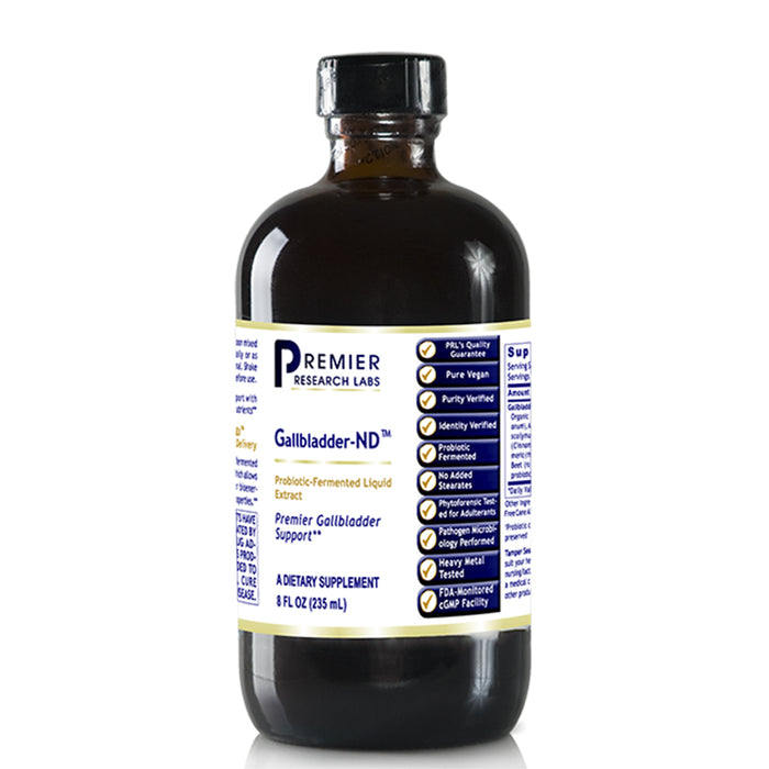 Gallbladder-ND™ Dietary Supplement Probiotic-Fermented Liquid Extract Premier Gallbladder Support