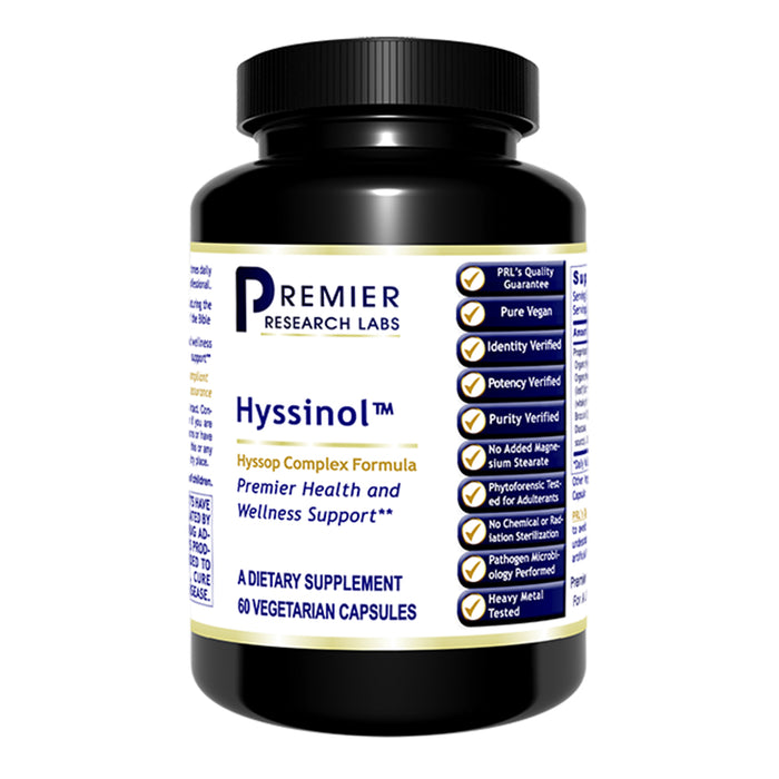 Hyssinol™ Dietary Supplement Hyssop Complex Formula Premier Health and Wellness Support