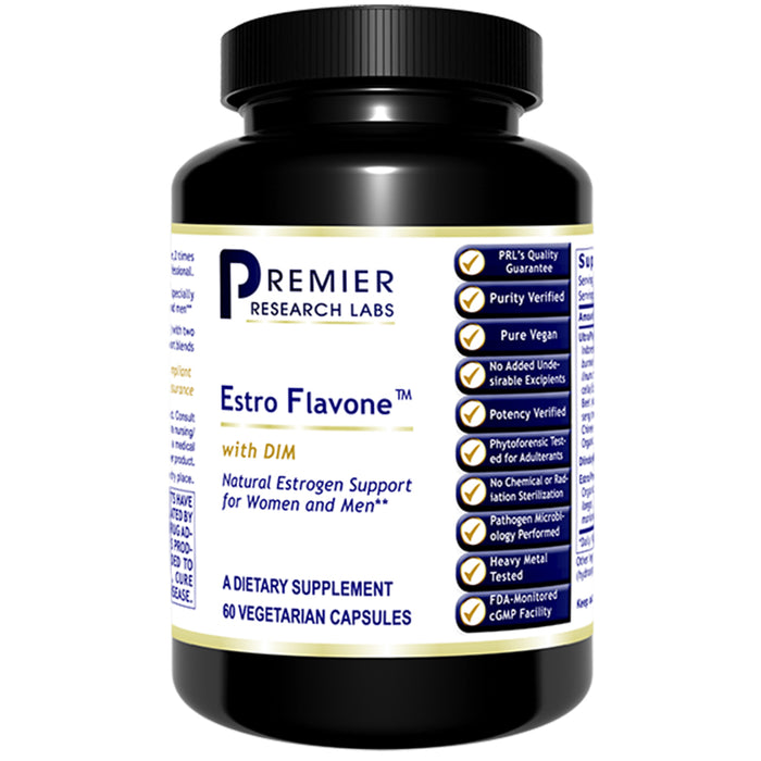 Estro Flavone™ Dietary Supplement Natural Estrogen Support Formula with DIM Advanced Hormone Support for Women and Men