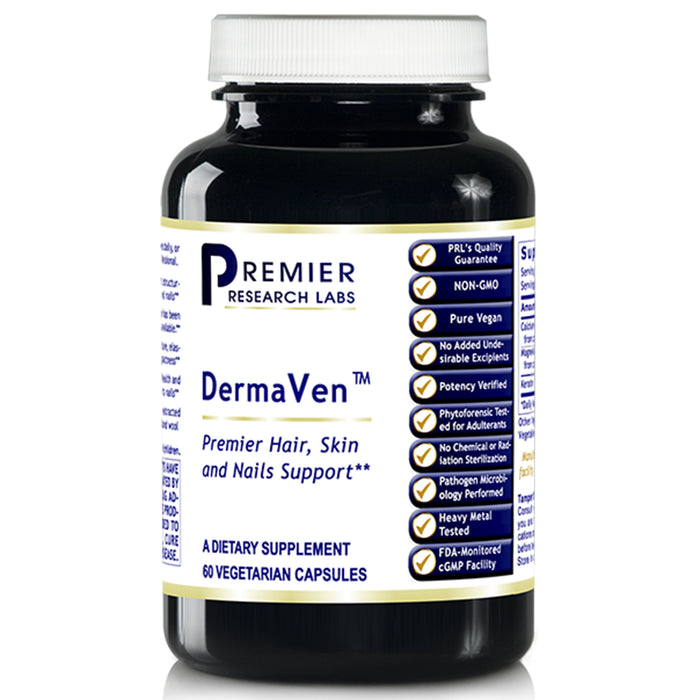 DermaVen™ Dietary Supplement Bioavailable Solubilized Keratin Premier Skin, Hair and Nails Support