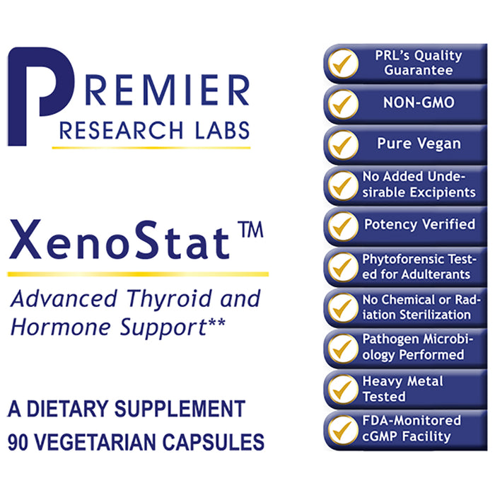 XenoStat ™  Dietary Supplement Xeno Botanical Formula Rich in Natural Iodine Premier Thyroid and Hormone Support