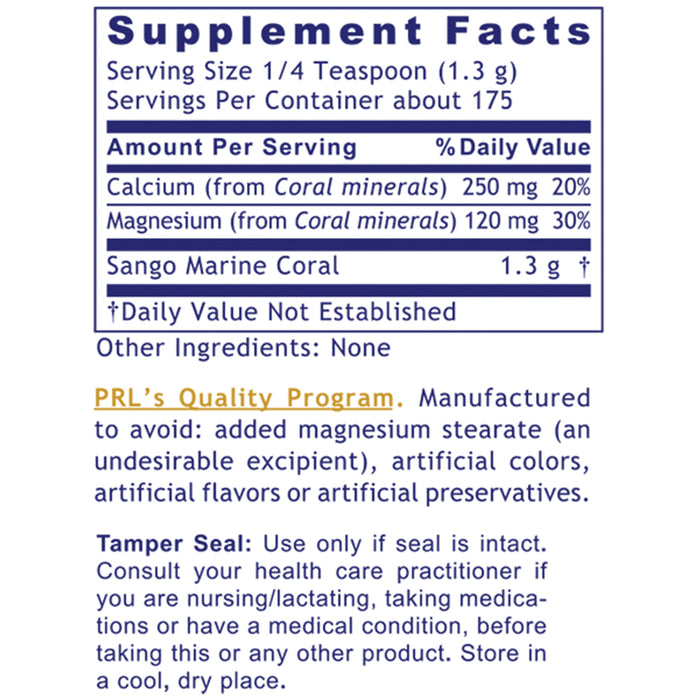 Calcium Magnesium - Coral Legend (8oz Powder)  Dietary Supplement 100% Coral Mineral Powder Ideal Whole Body Support, Especially for the Bones, Joints, Teeth and an Alkaline PH