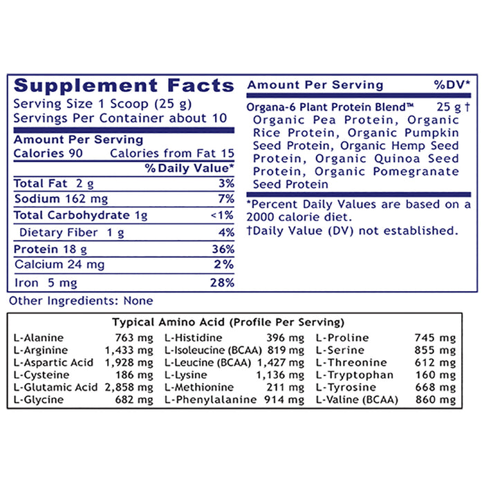 Plant Protein, Premier  Dietary Supplement