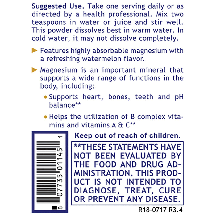 Magnesium, Premier  Dietary Supplement Magnesium Lactate Powder Highly Absorbable Source of Magnesium