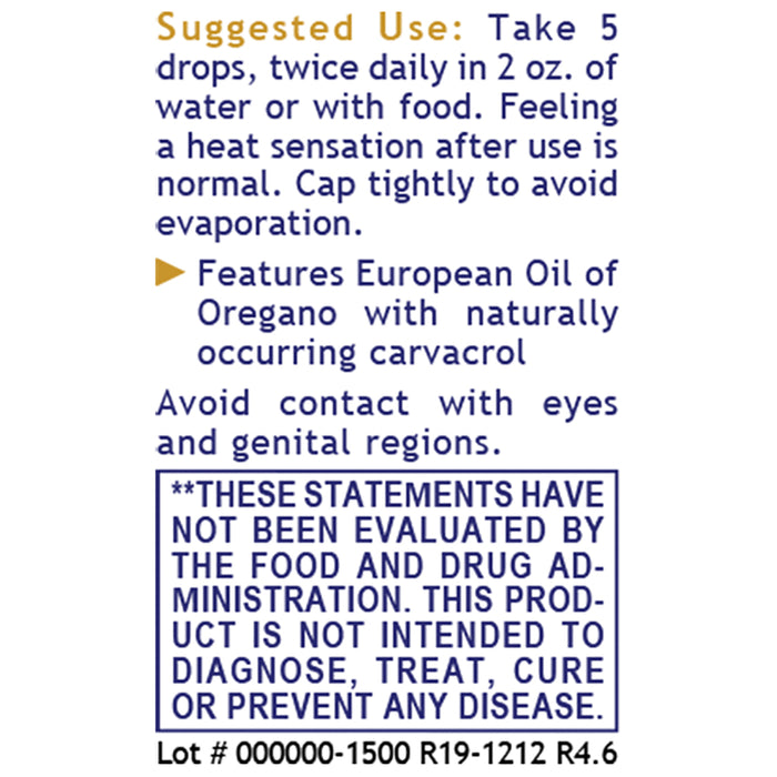 Oregano Oil, Premier  Dietary Supplement European Essential Oil of Oregano Traditionally Used for Great Health Support
