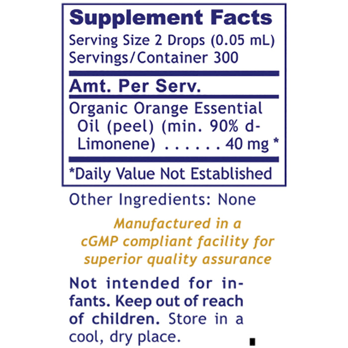 Limonene, Premier  Dietary Supplement Premier Quality Orange Oil A Natural Source of d-Limonene with Detoxification Properties