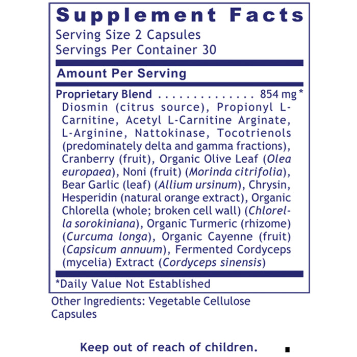CircuZyme™  Dietary Supplement Nutraceutical Circulation Formula Comprehensive Support for Circulation and Associated Nerve, Heart and Arterial Health