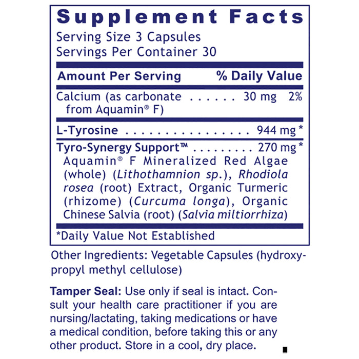 Tyrosine Matrix  Dietary Supplement Features Tyrosine, an Essential Amino Acid Neurotransmitter Support During Times of Occasional Stress