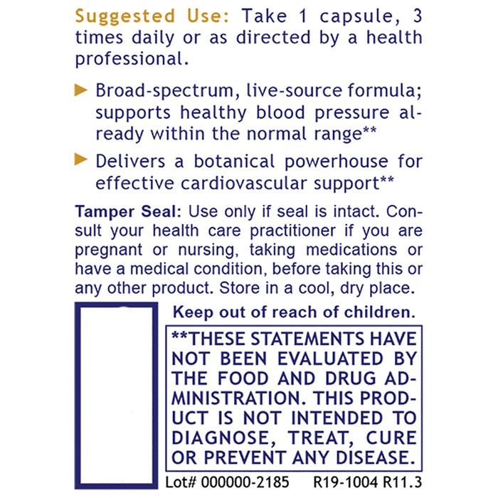 B.P. Complex™, Premier  Dietary Supplement Blood Pressure Support Formula Premier Blood Pressure1 and Cardiovascular Support