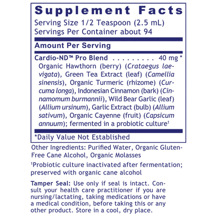 Cardio-ND™  Dietary Supplement Probiotic-Fermented Formula Premier Cardiovascular Support