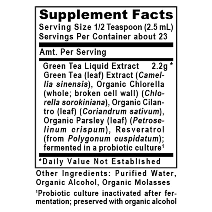 Green Tea - ND™  (Formerly) Super Nano-Green Tea  Probiotic-Fermented Green Tea Formula Micro-Cultured Delivery System