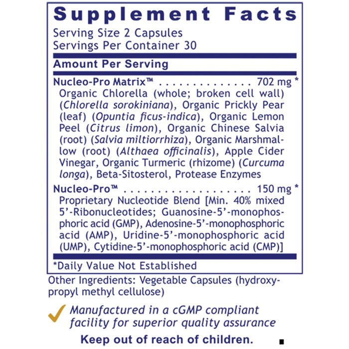 Nucleo Immune™  Dietary Supplement Nucleotide Botanical Formula Premier Immune and Protein Synthesis Support