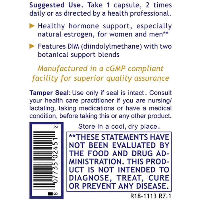 Estro Flavone™  Dietary Supplement  Natural Estrogen Support Formula with DIM Advanced Hormone Support for Women and Men