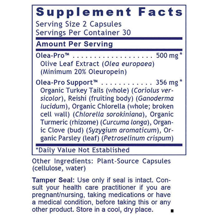 Olive Leaf Immune™  Dietary Supplement Olive Leaf Extract Formula Min. 20% Oleuropein