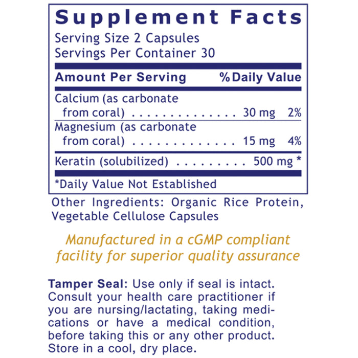 DermaVen™  Dietary Supplement Bioavailable Solubilized Keratin Premier Skin, Hair and Nails Support