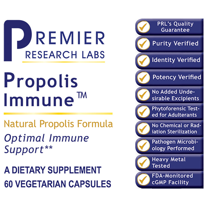 Propolis Immune™  Dietary Supplement Premium Propolis Formula with Chrysin Optimal Immune Support