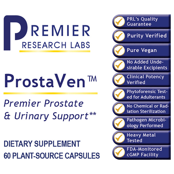 ProstaVen™  Dietary Supplement Nutraceutical Prostate Formula Premier Prostate and Urinary Health