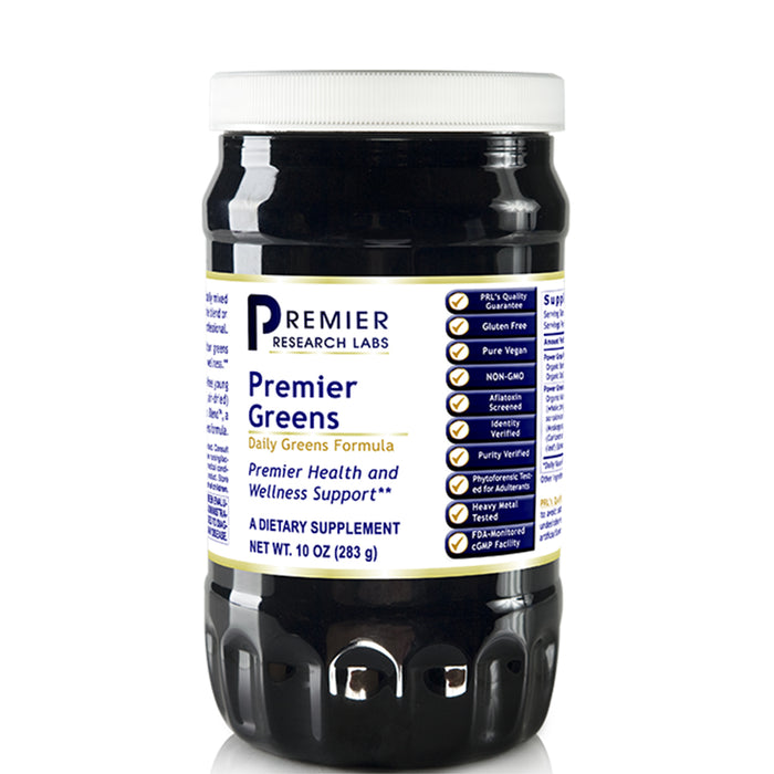 Greens, Premier (Powder)  Dietary Supplement Super Nutrition Greens Formula with Power Grass-Plus Blend Premier Health and Wellness Support