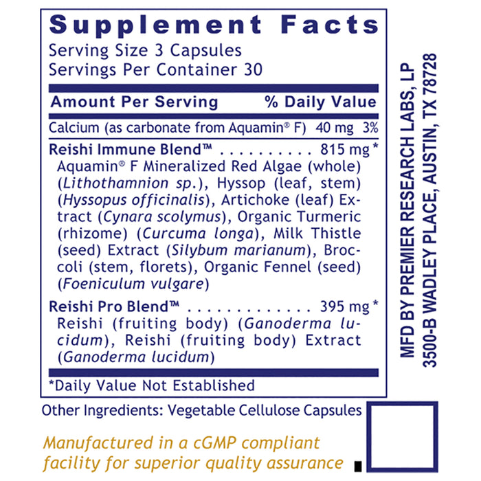 Reishi Immune™  Dietary Supplement Reishi Immune Formula Premier Immune Support