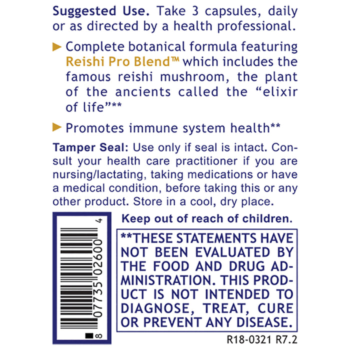 Reishi Immune™  Dietary Supplement Reishi Immune Formula Premier Immune Support