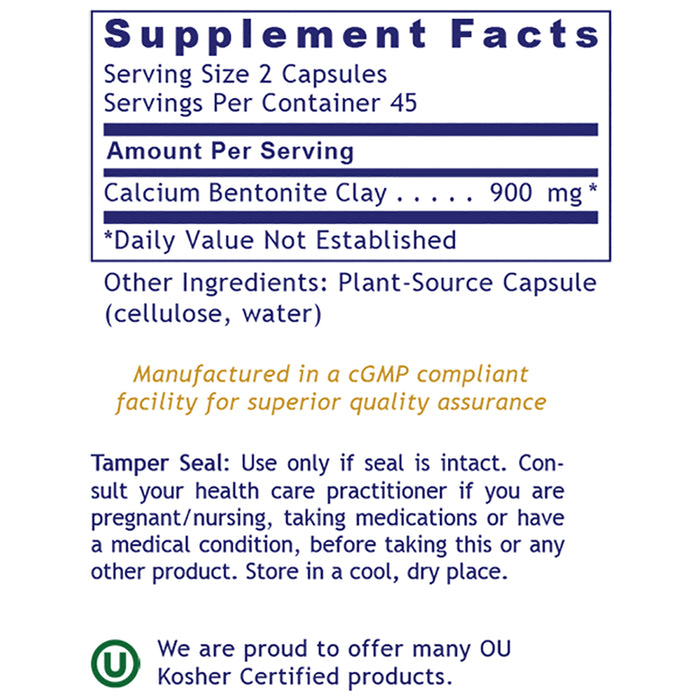 Medi-Clay-FX™  Dietary Supplement Premier Calcium Bentonite Clay Helps Promote Detoxification