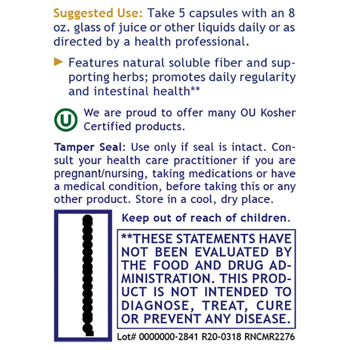Psyllium Fiber, Premier  Formerly Premier Cleanse  Dietary Supplement Nutraceutical Cleansing Formula Premier Cleansing and Regularity Support