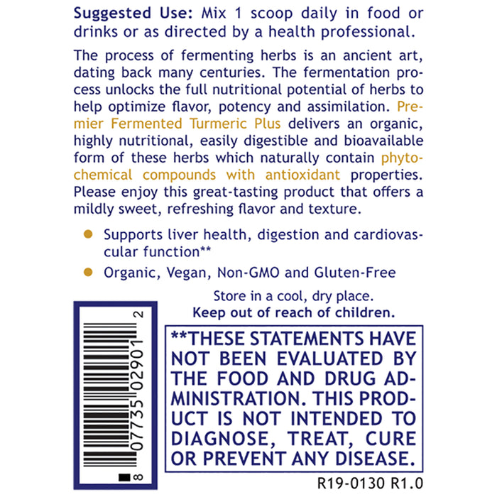 Fermented Turmeric Plus, Premier  Dietary Supplement  Highly Absorbable Probiotic-Fermented Blend