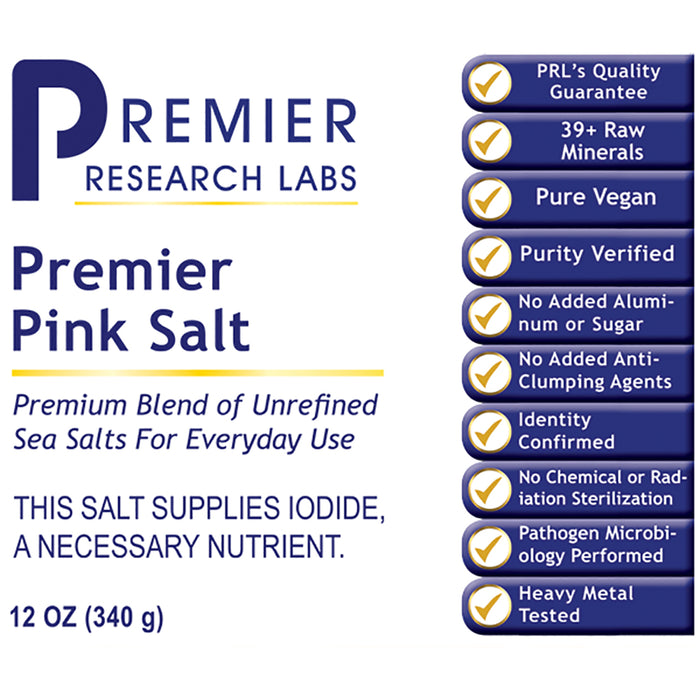 Pink Salt, Premier  A Premium Blend of Unrefined Sea Salts for Everyday Use